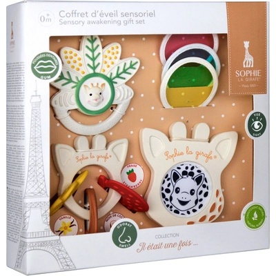 Sophie la Girafe Подаръчен сет за ранно развитие на сетивата Sophie la Girafe - Гризалки, 3 броя (S010512)