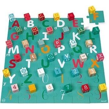 Janod Drevené kocky Kubix Abeceda Čísla