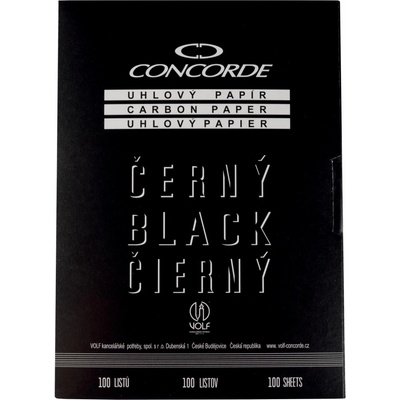 Uhlový papír A4 černý 100 listů – Zboží Dáma