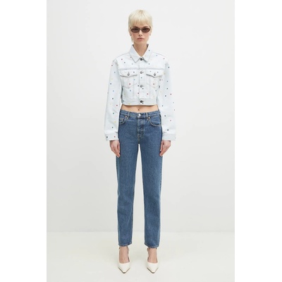 Fiorucci Дънково яке от памук Fiorucci Confetti Dot Cropped Denim (W02SPDJA308DN03DN08)
