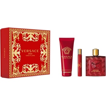 Versace Eros Flame EDP 100 ml + EDP 10 ml + kozmetická taška darčeková sada