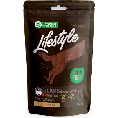 Nature´s Protection Lifestyle dog soft lamb dices with goji berries 75 g