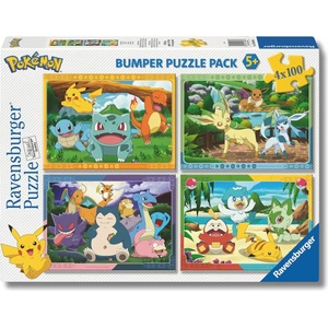 Ravensburger - Puzzle 4x100 Pokémon - 100 piese