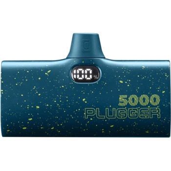 Cellularline Портативна батерия Cellularline - Plugger, 5000 mAh, синя (PBPLUGGER5000B)