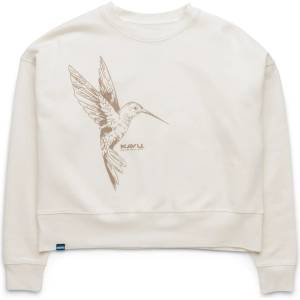 KAVU Дамски пуловер KAVU Women's Crew Crop Jumper - Hummingbird Cloud (117-3373-0214)