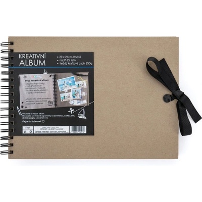 Kreativní album 30 x 21,5 cm HNĚDÁ
