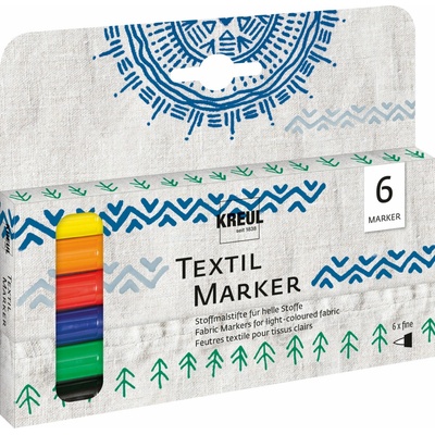 Kreul Javana Texi Max Sunny na textil 1 - 2 mm 6 farieb