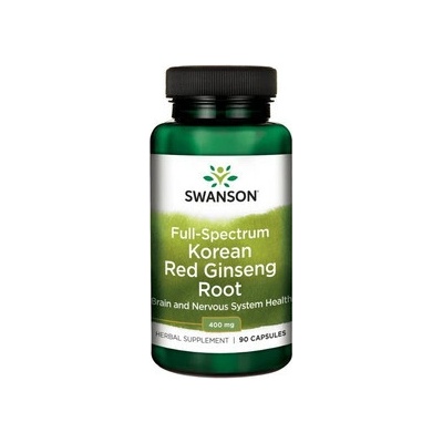 Swanson full spectrum korean red ginseng root korejsky cerveny koren zensenu 400 mg 90 kapsúl