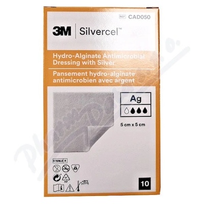 Silvercel Hydroalginate 5 x 5 cm 10 ks