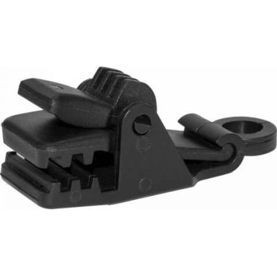 BRADAS Upínací spona na plachty, sítě, tkaniny, černá, 1ks BUNGEE CORD CLIPS BR-BCK5-BK-L