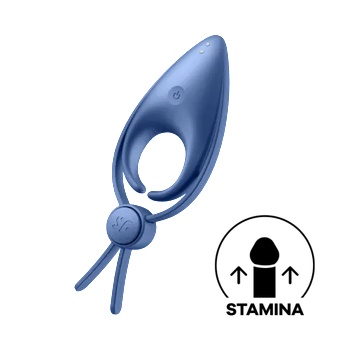 Image 1 of Satisfyer Презаредим пенис пръстен от силикон Satisfyer Sniper син