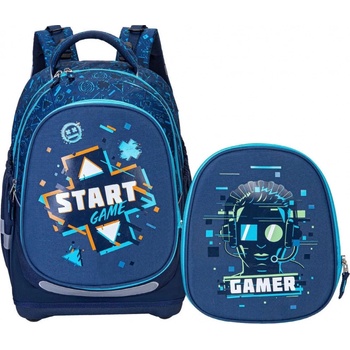 Kstationery Ученическа раница 2 в 1 Kstationery - Made to Last, Start Game (KST67485)