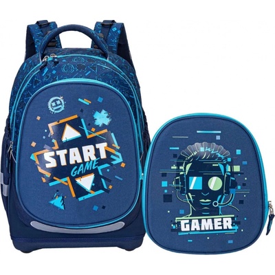 Kstationery Ученическа раница 2 в 1 Kstationery - Made to Last, Start Game (KST67485)