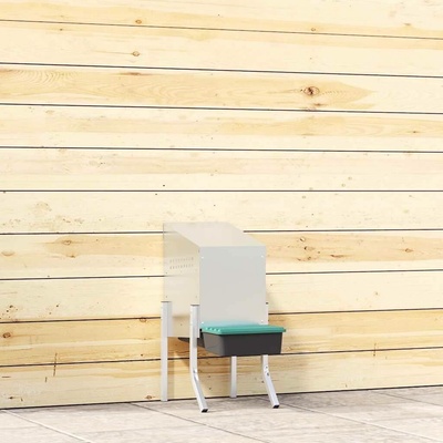 vidaXL Hnízdo pro slepice 1 hnízdo s nohami, do výřezu ve zdi pozinkovaná ocel 9799.4104902