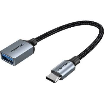 Vention Кабел Vention CCXHB, USB-C 3.0 мъжки към USB женски OTG, 0.15m, сив (CCXHB)