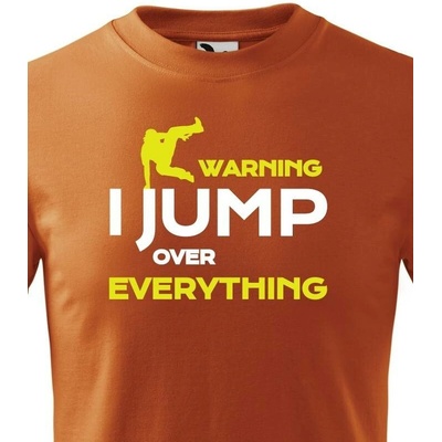 Dětské tričko Parkour jump Oranžová Canvas Dětské tričko Bezvatriko.cz 0799