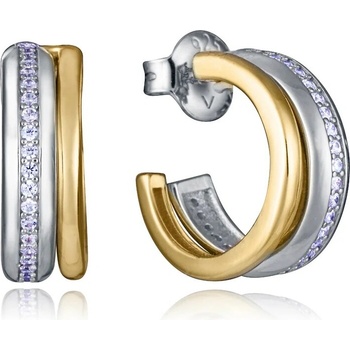 Viceroy Strieborné bicolor náušnice so zirkónmi 13224E100-30