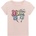 GUESS Бледо розова тениска за мини момиче с гумирани цветни букви Guess