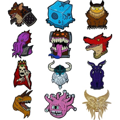 Fanattik Odznak Dungeons & Dragons 50th Anniversary Pins náhodný výběr