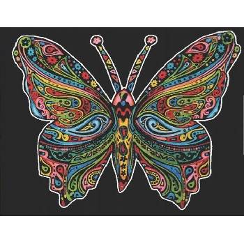 Velvetová maľovanka ColorVelvet motýľ 21x29,7 cm