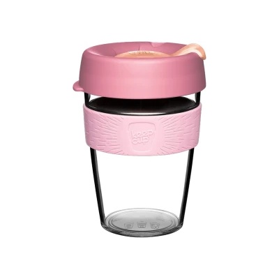 KeepCup Clear - 340, Peaches (CCPEAC12)