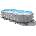 Intex Frame Pool Prism Oval 610 x 305 x 122 cm - 1 бр (26798GN)