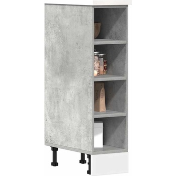 vidaXL Долен шкаф "Рига", сив, бетонен, 20x44, 5x81, 5 см, инженерно дърво (854187)