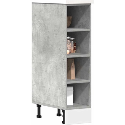 vidaXL Долен шкаф "Рига", сив, бетонен, 20x44, 5x81, 5 см, инженерно дърво (854187)