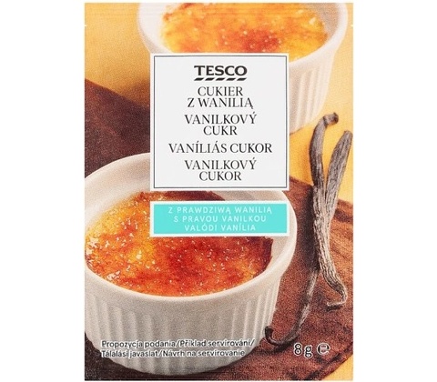 Tesco Vanilkový cukor 8 g