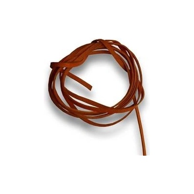 Šperky4U Řezaná kožená šňůrka oranžová LR9000-15