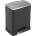 EKO 20 л. черен кош за отпадъци с педал ЕКО от серия e-cube (eko926820black)