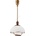 LAMKUR Висяща лампа RAMONA 1xE27/60W/230V беж/тъмнокафява (LA47492)