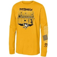 Outerstuff Dětské tričko Pittsburgh Penguins Stand Out Ls Ctn Tee