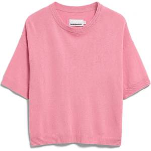 Armedangels Дамска тениска ARMEDANGELS Women's S Sl Linen Blend Knit Sweater T-shirt - Washed Berry - размер XL (916-6594-0415)