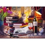Trefl Puzzle - 2000 - Cats Evening Trefl 27126
