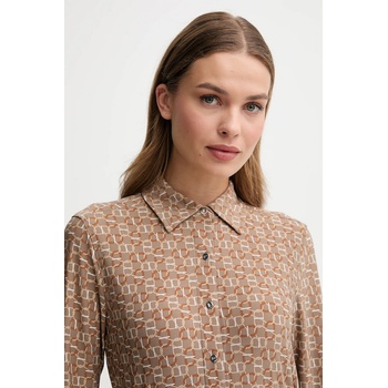 Ralph Lauren Риза Lauren Ralph Lauren дамска в бежово със стандартна кройка с класическа яка 200980178 (200980178)