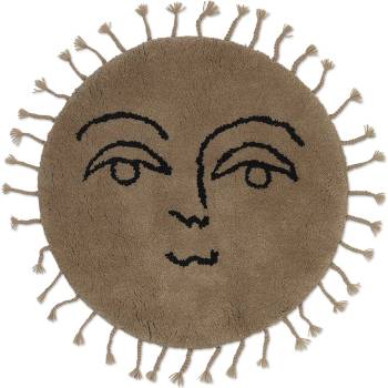 Ferm Living Килим Sun 70 см тъмнобежов (1104265899)