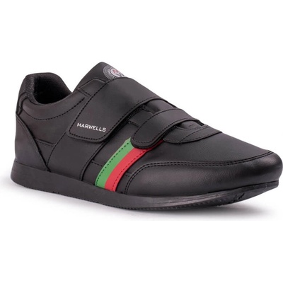 Marwells Мъжки кожени обувки - Черни 20210835569 (334134_Черно)