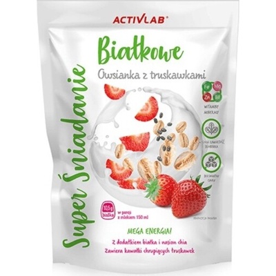 Activlab Super proteín breakfast ovsená kaša s jahodami 300 g