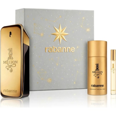 Paco Rabanne 1 Million EDT 50 ml + deospray 150 ml + EDT 10 ml pro muže dárková sada