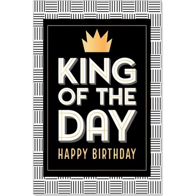 Narozeninové přání s obálkou Artebene King of the Day