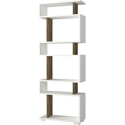 Knihovna Blok White Walnut
