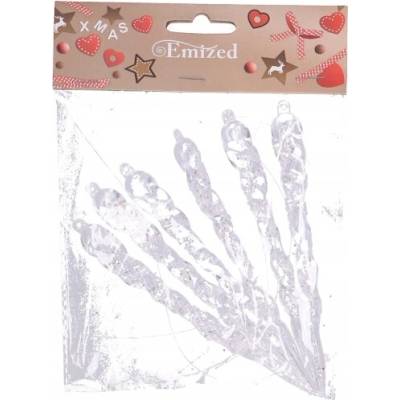 Emized Vianočné ozdoby cencúle 13 cm 6 ks
