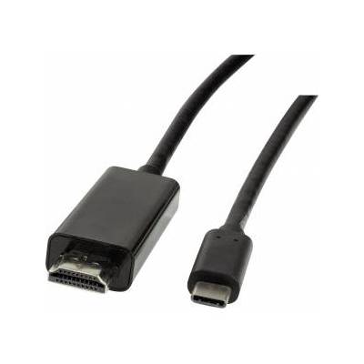 Cable adapter LogLink UA0330 USB-C - HDMI 2.0, black 3m