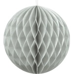 PartyDeco Хартиена топка - сива 10 см