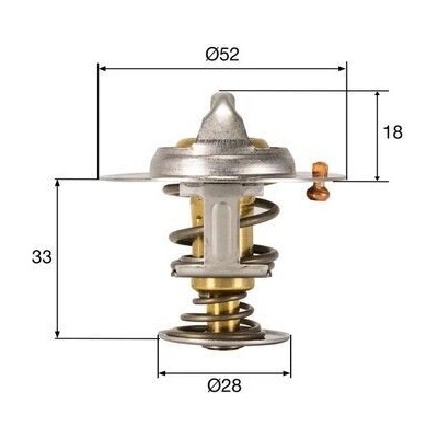 Termostat, chladivo MAHLE TX 327 92D (TX32792D)