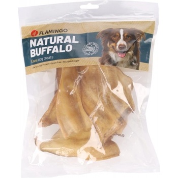 Flamingo Snacks Nature Buffalo ear - лакомства за куче, биволски уши, 5 бр, Белгия - 502623