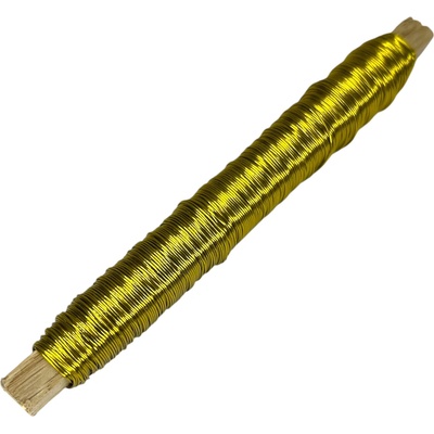 Viazací aranžérsky drôt 0,50mm 80g - zlatý