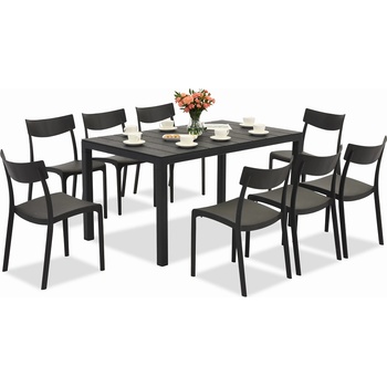 BICA Комплект градински мебели King/Provence в цвят антрацит за 8 души Bica (BC440ANT-8xBC308ANT)