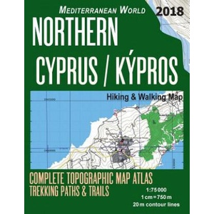 Northern Cyprus / Kypros Hiking & Walking Map 1 | Sergio Mazitto (2018)